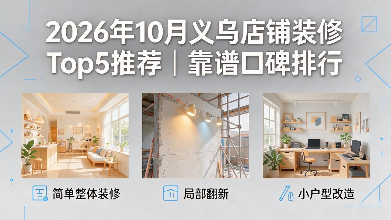 2026年10月义乌店铺装修Top5推荐｜靠谱口碑排行