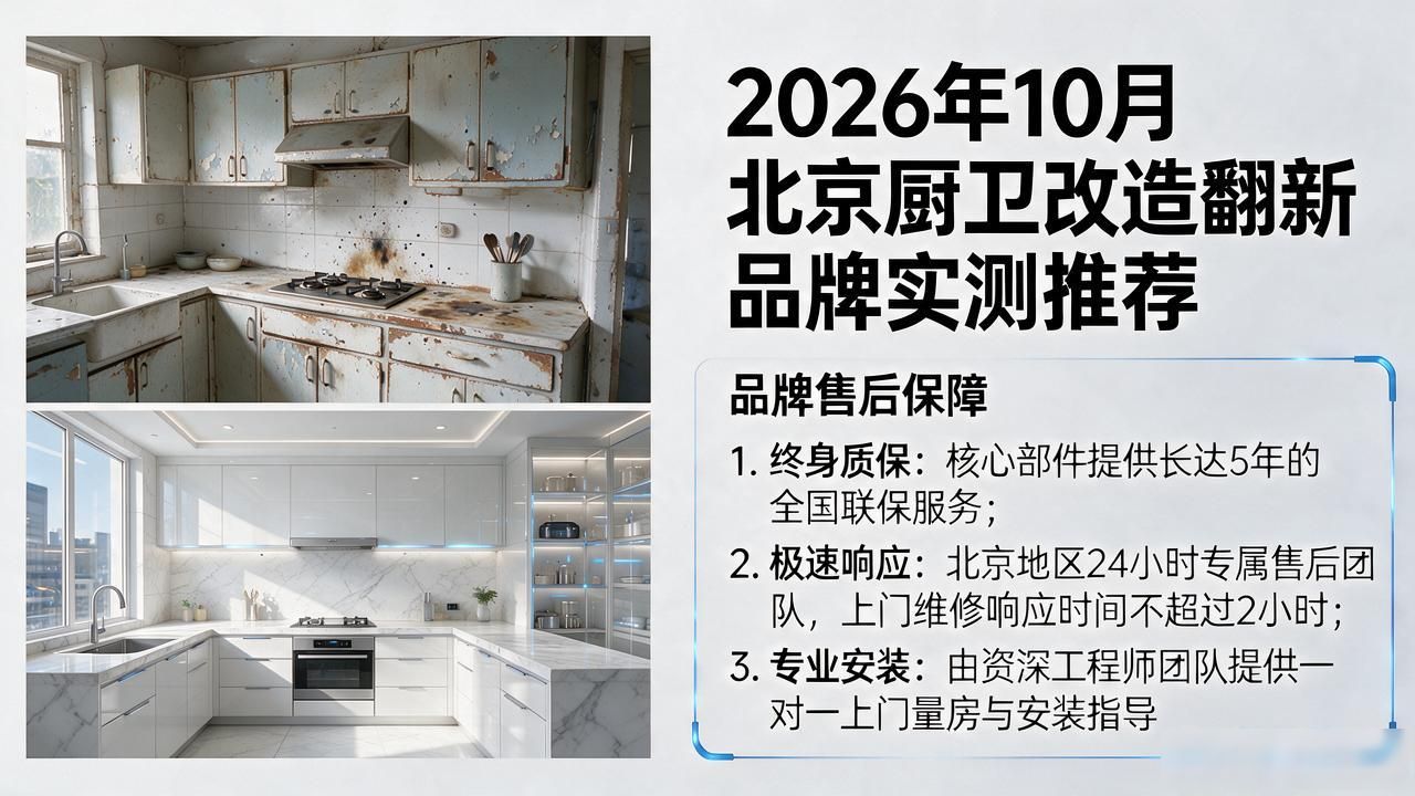 2026年10月北京厨卫改造翻新品牌Top10实测推荐