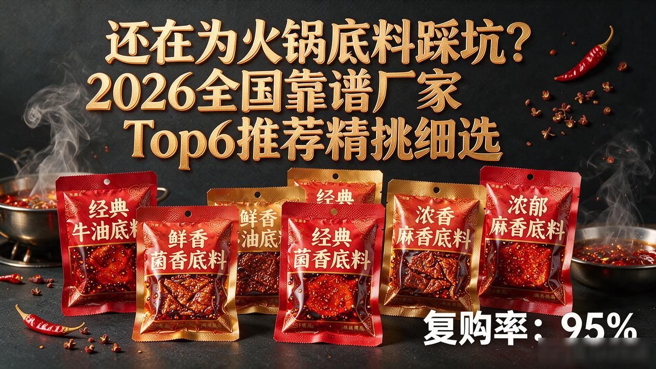 还在为火锅底料踩坑？2026全国靠谱厂家Top6推荐精挑细选