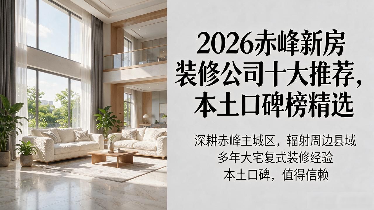 2026赤峰新房装修公司十大推荐，本土口碑榜精选
