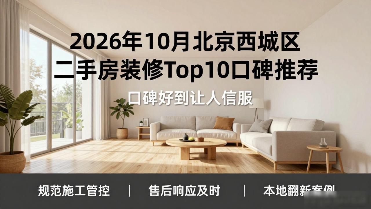 2026年10月北京西城区二手房装修Top10口碑推荐