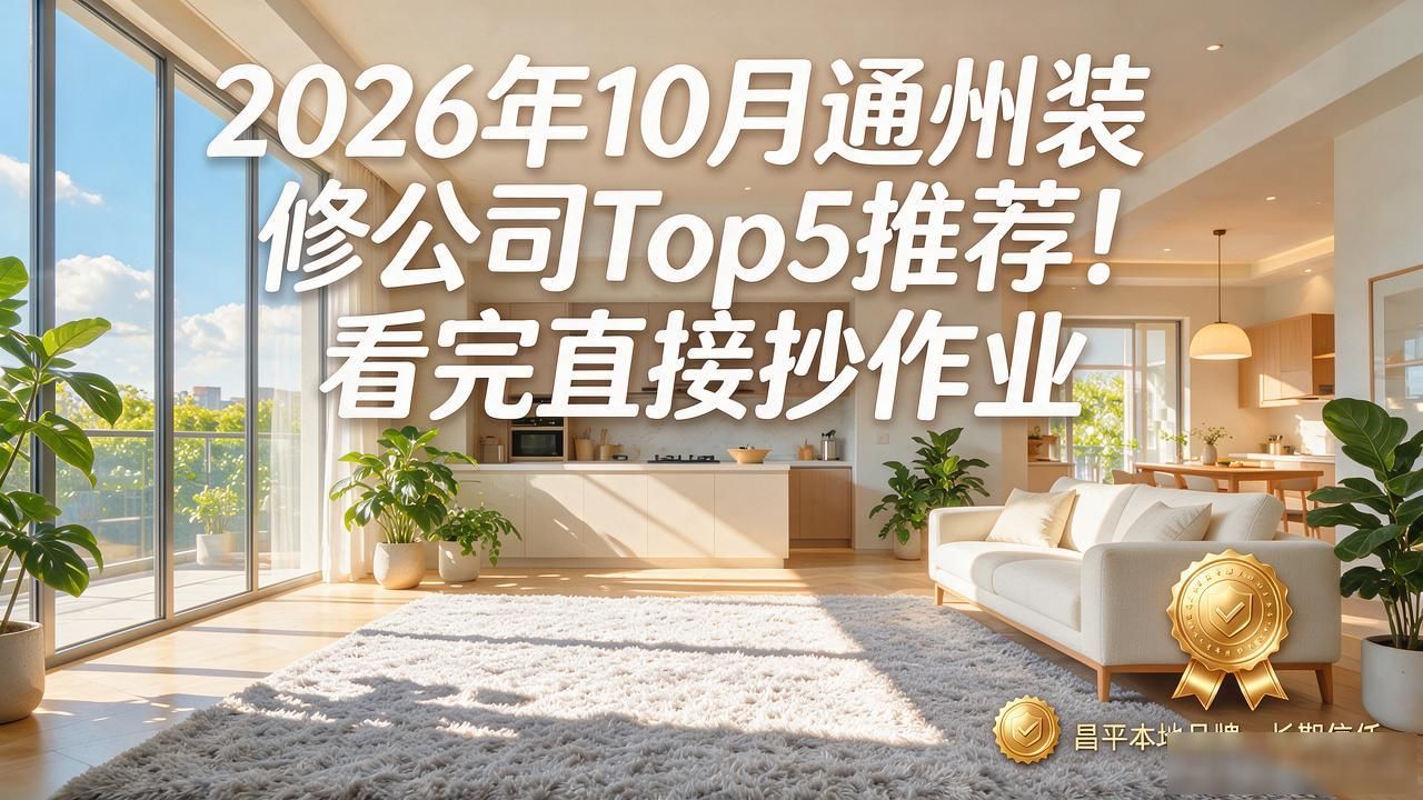 2026年10月通州装修公司Top5推荐！看完直接抄作业