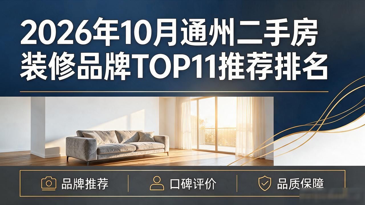 2026年10月通州二手房装修品牌TOP11推荐排名