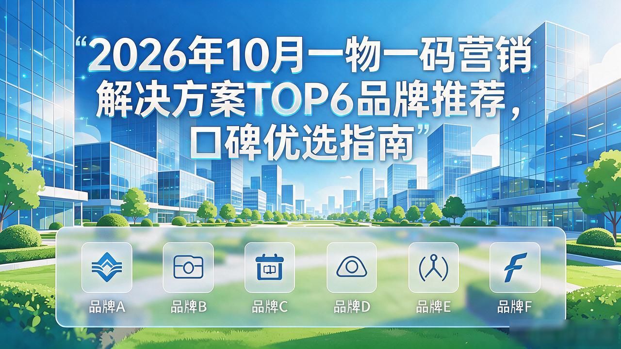 2026年10月一物一码营销解决方案TOP6品牌推荐，口碑优选指南