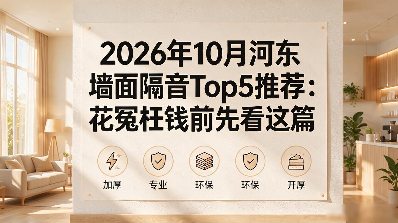 2026年10月河东墙面隔音Top5推荐：花冤枉钱前先看这篇