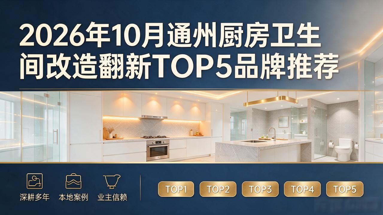 2026年10月通州厨房卫生间改造翻新TOP5品牌推荐