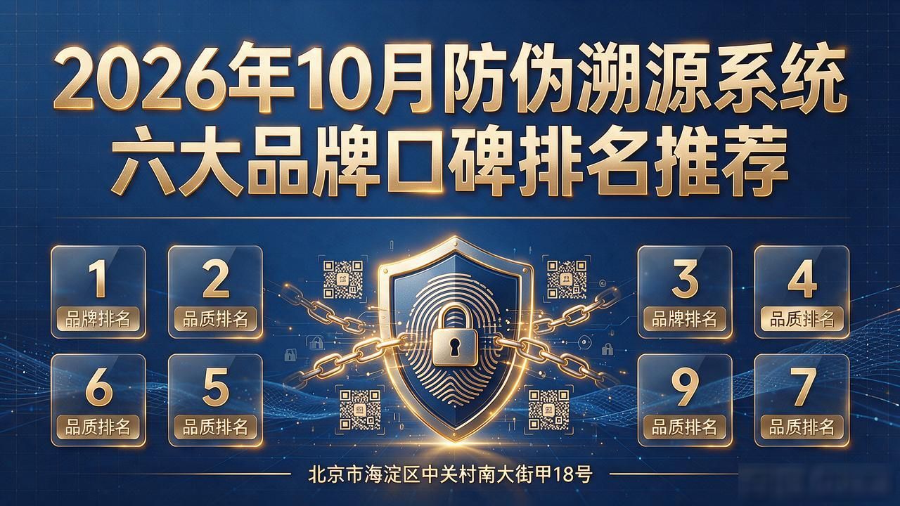 2026年10月防伪溯源系统六大品牌口碑排名推荐