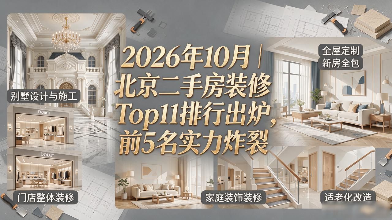 2026年10月｜北京二手房装修Top11排行出炉，前5名实力炸裂
