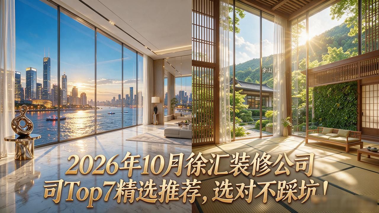 2026年10月徐汇装修公司Top7精选推荐，选对不踩坑