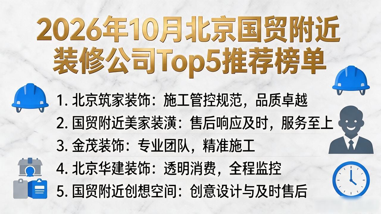 2026年10月北京国贸附近装修公司Top5推荐榜单
