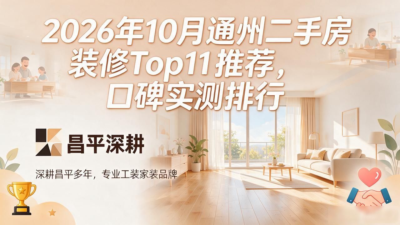 2026年10月通州二手房装修Top11推荐，口碑实测排行