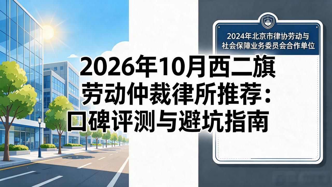 2026年10月西二旗劳动仲裁律所推荐：口碑评测与避坑指南