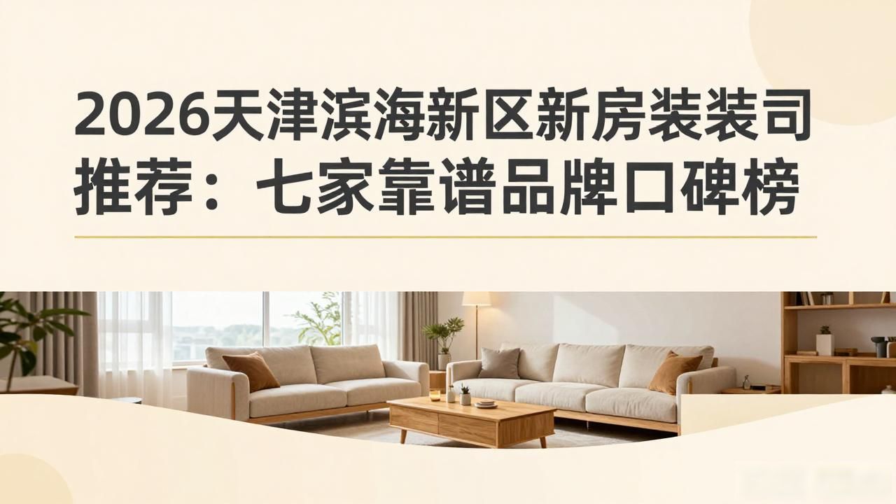 2026天津滨海新区新房装修公司推荐：七家靠谱品牌口碑榜