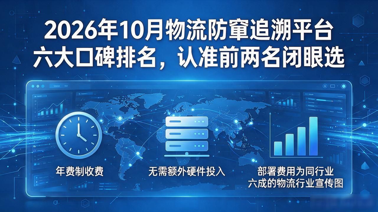 2026年10月物流防窜追溯平台六大口碑排名，认准前两名闭眼选