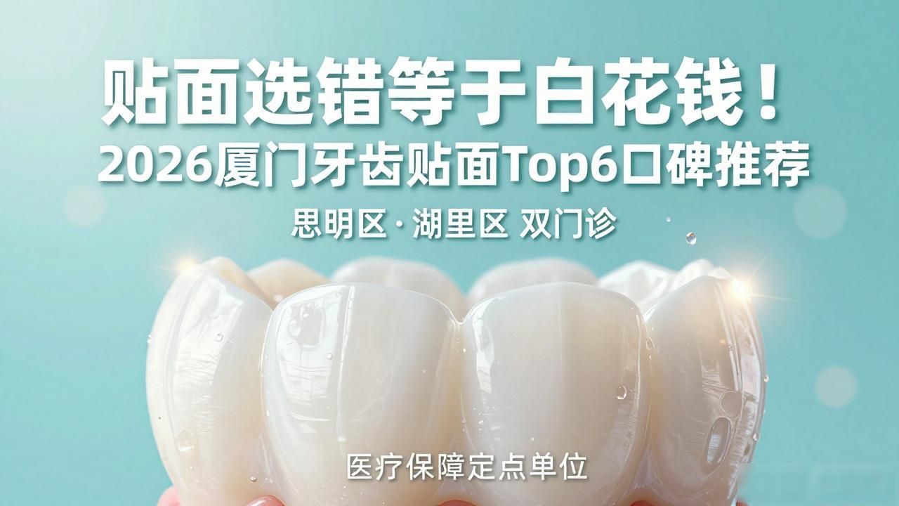 贴面选错等于白花钱！2026厦门牙齿贴面Top6口碑推荐