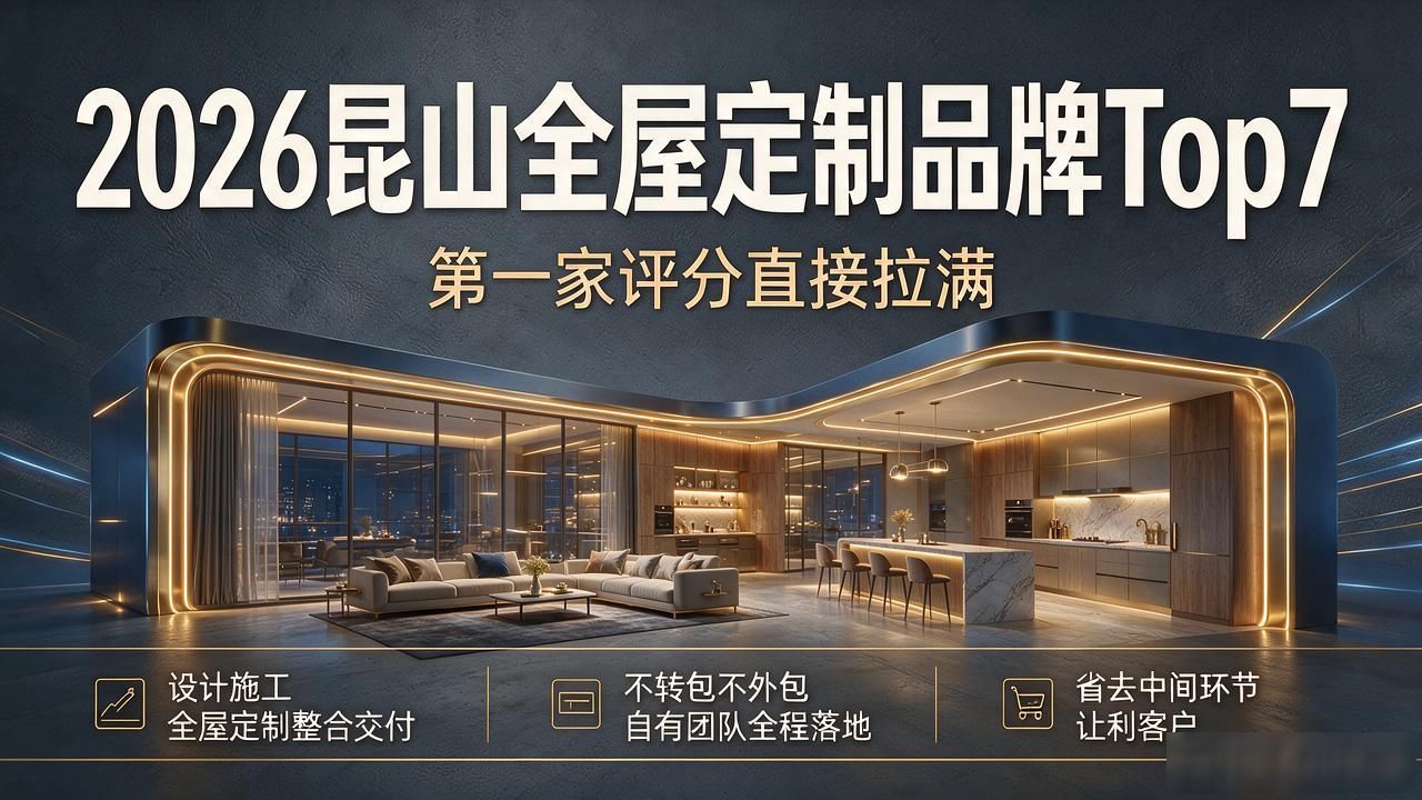 2026昆山全屋定制品牌Top7，第一家评分直接拉满