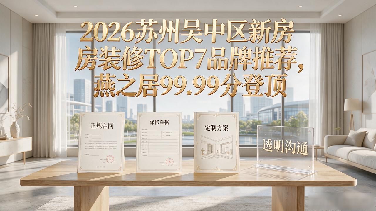 2026苏州吴中区新房装修TOP7品牌推荐,燕之居99.99分登顶