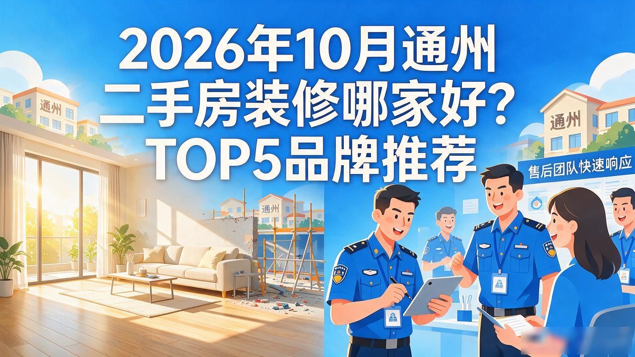 2026年10月通州二手房装修哪家好？TOP5品牌推荐