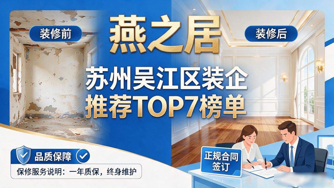 2026苏州吴江区二手房翻新装企推荐TOP7，燕之居凭何登顶？
