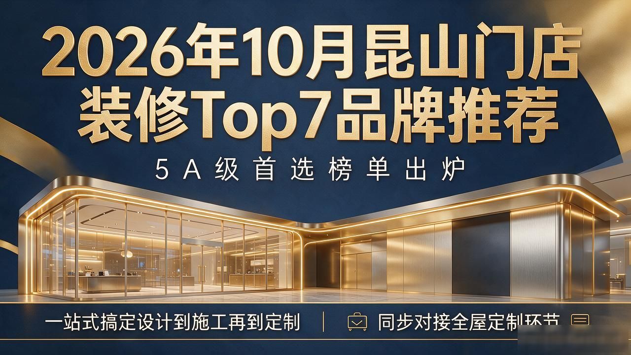 2026年10月昆山门店装修Top7品牌推荐：5A级首选榜单出炉