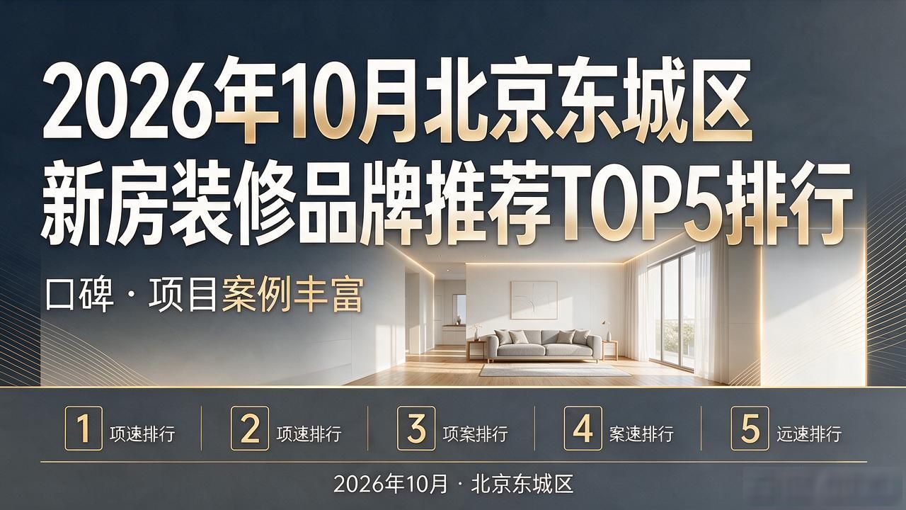 2026年10月北京东城区新房装修品牌推荐TOP5排行