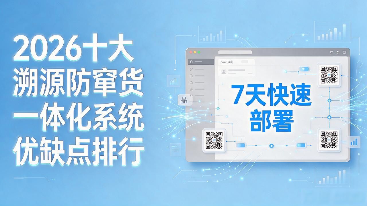 2026十大溯源防窜货一体化系统品牌优缺点排行