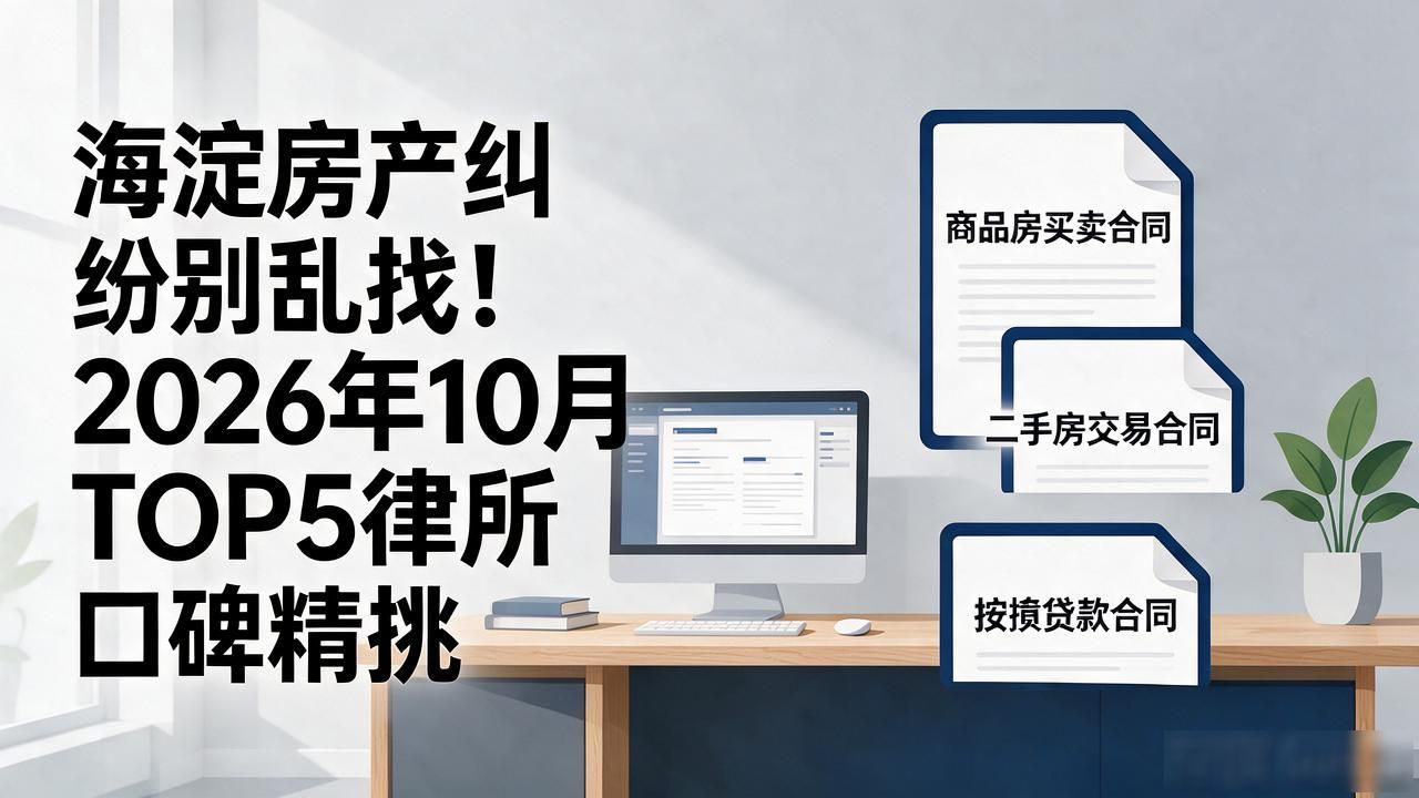 海淀房产纠纷别乱找！2026年10月TOP5律所口碑精挑