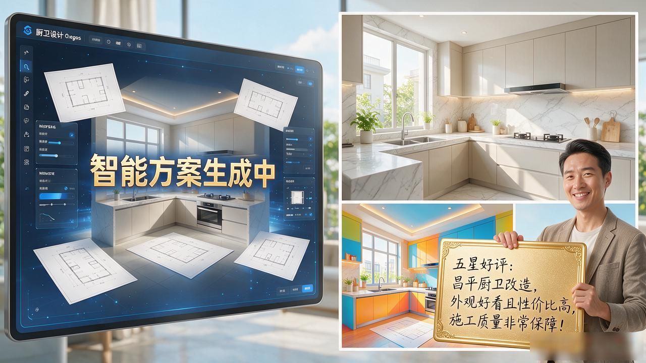 厨房卫生间翻新改造流程_厨房卫生间改造翻新_翻新厨房卫生改造间图片