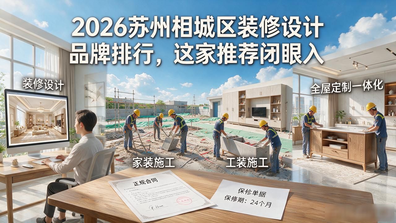 2026苏州相城区装修设计品牌排行，这家推荐闭眼入