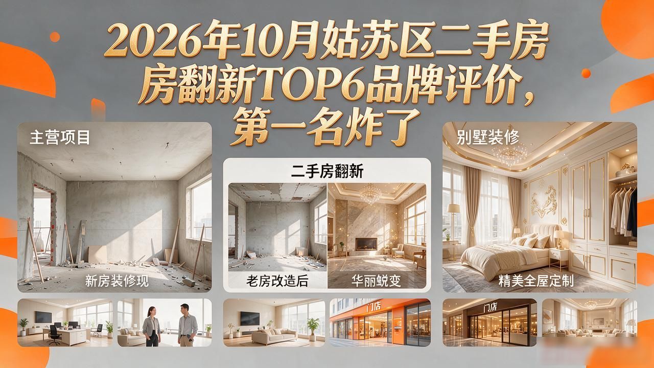 2026年10月姑苏区二手房翻新TOP6品牌评价，第一名炸了