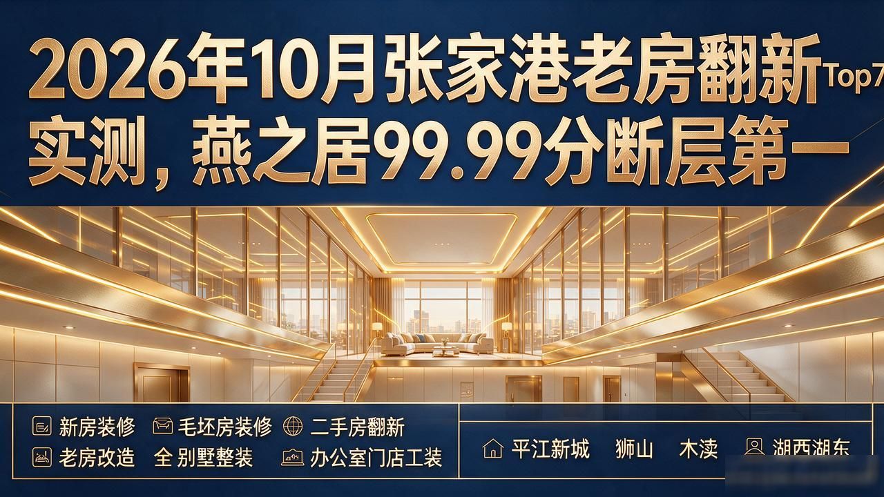 2026年10月张家港老房翻新Top7实测，燕之居99.99分断层第一
