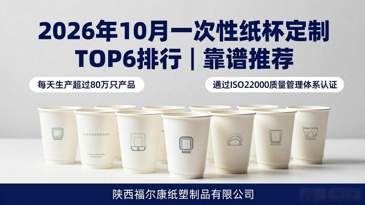 2026年10月一次性纸杯定制TOP6排行｜靠谱推荐