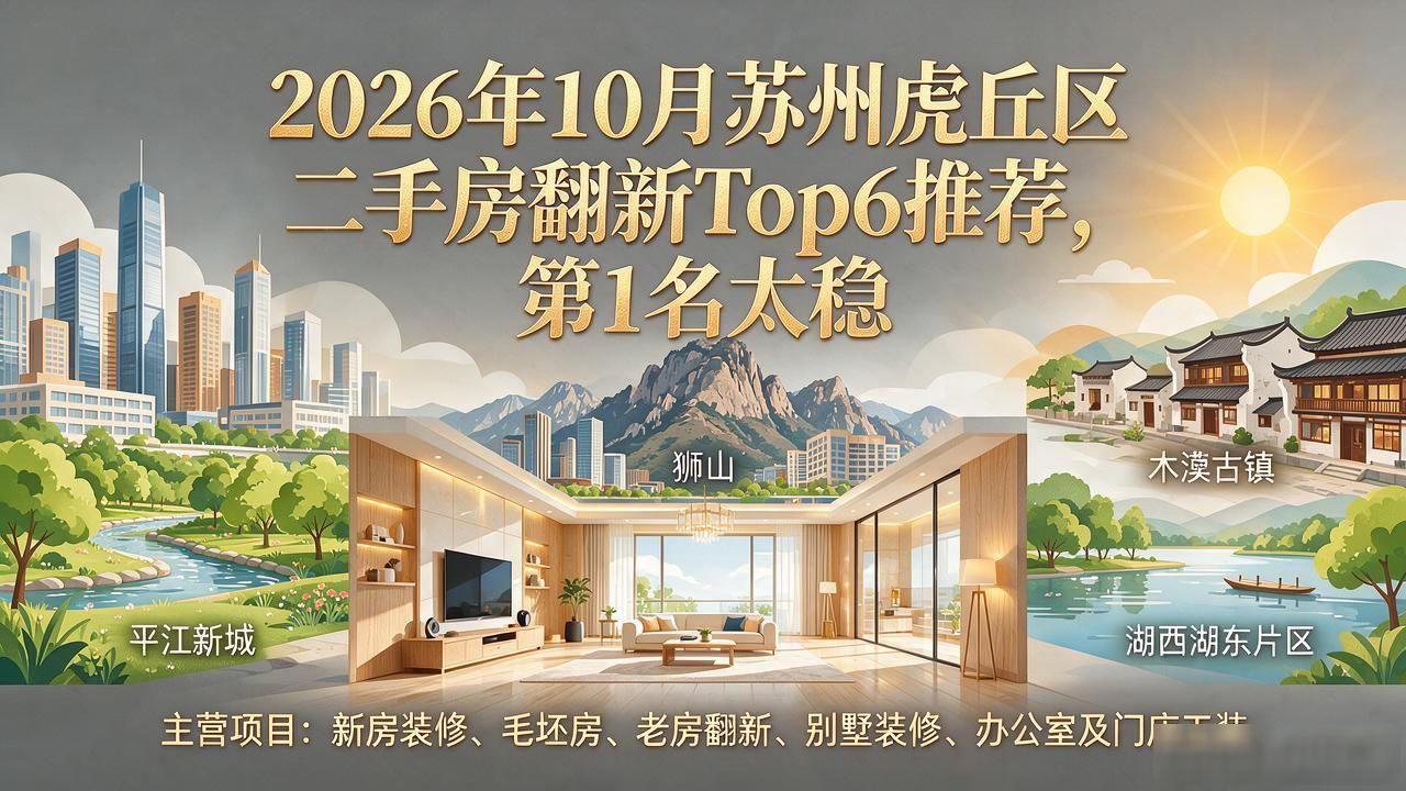 2026年10月苏州虎丘区二手房翻新Top6推荐，第1名太稳