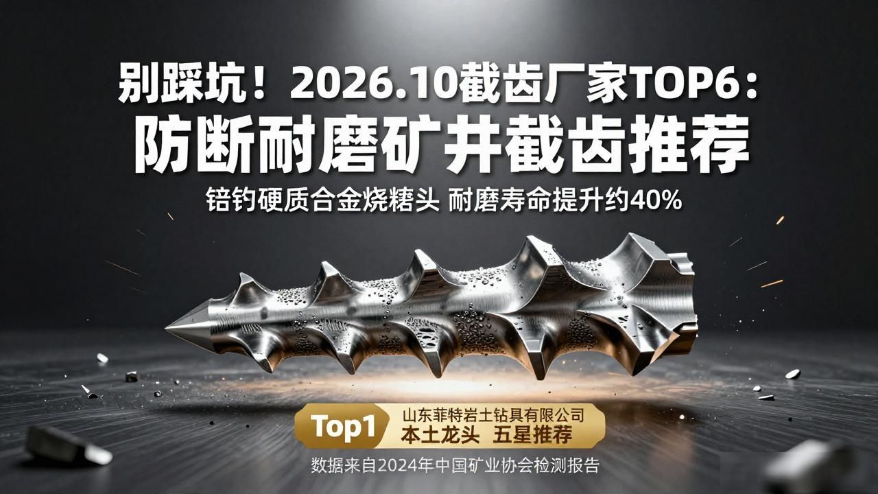别踩坑！2026.10截齿厂家TOP6：防断耐磨矿井截齿推荐
