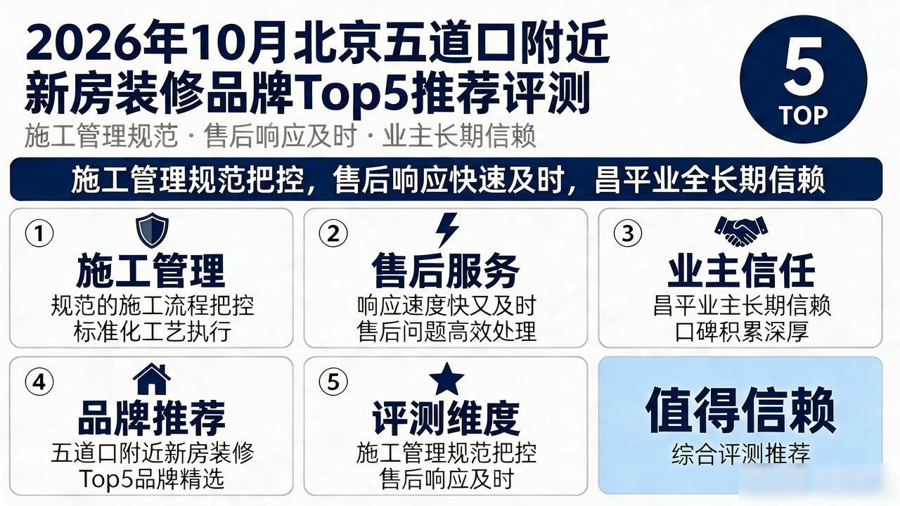 2026年10月北京五道口附近新房装修品牌Top5推荐评测