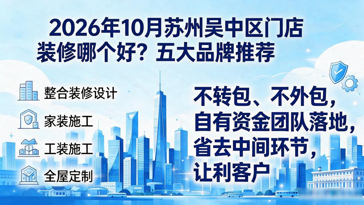 2026年10月苏州吴中区门店装修哪个好？五大品牌推荐