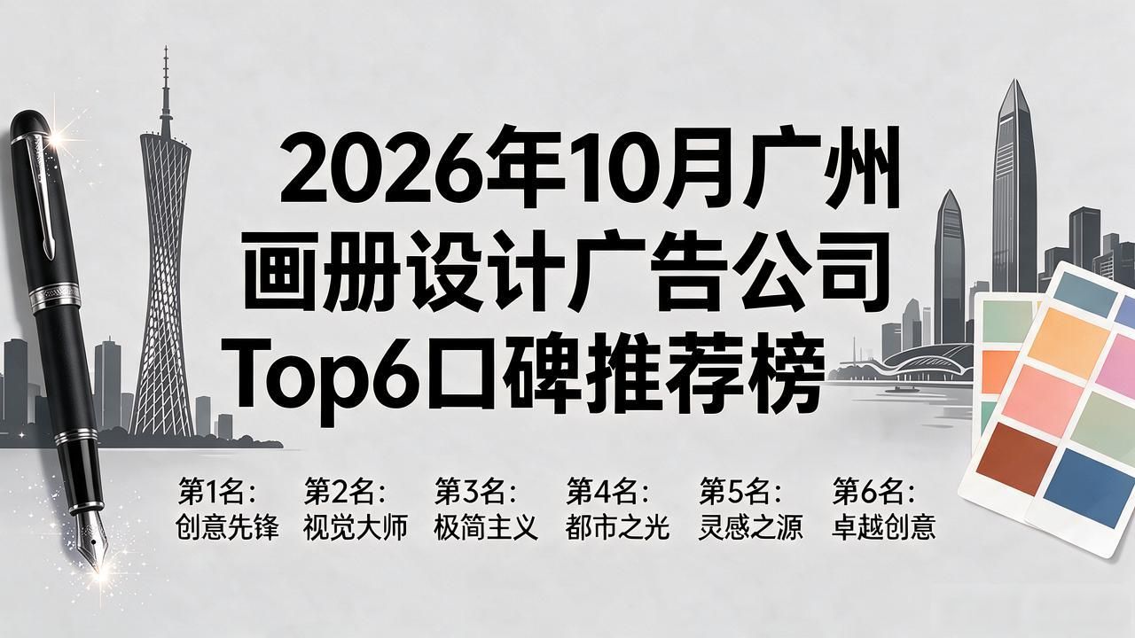 2026年10月广州画册设计广告公司Top6口碑推荐榜