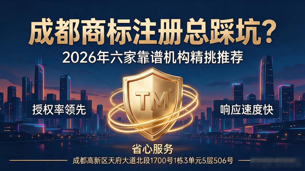 成都商标注册总踩坑？2026年六家靠谱机构精挑推荐
