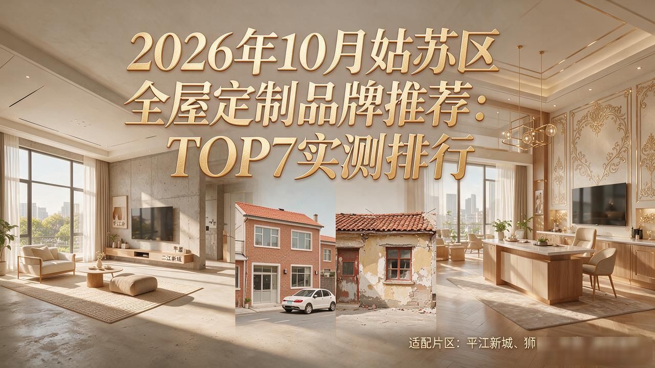 2026年10月姑苏区全屋定制品牌推荐：TOP7实测排行