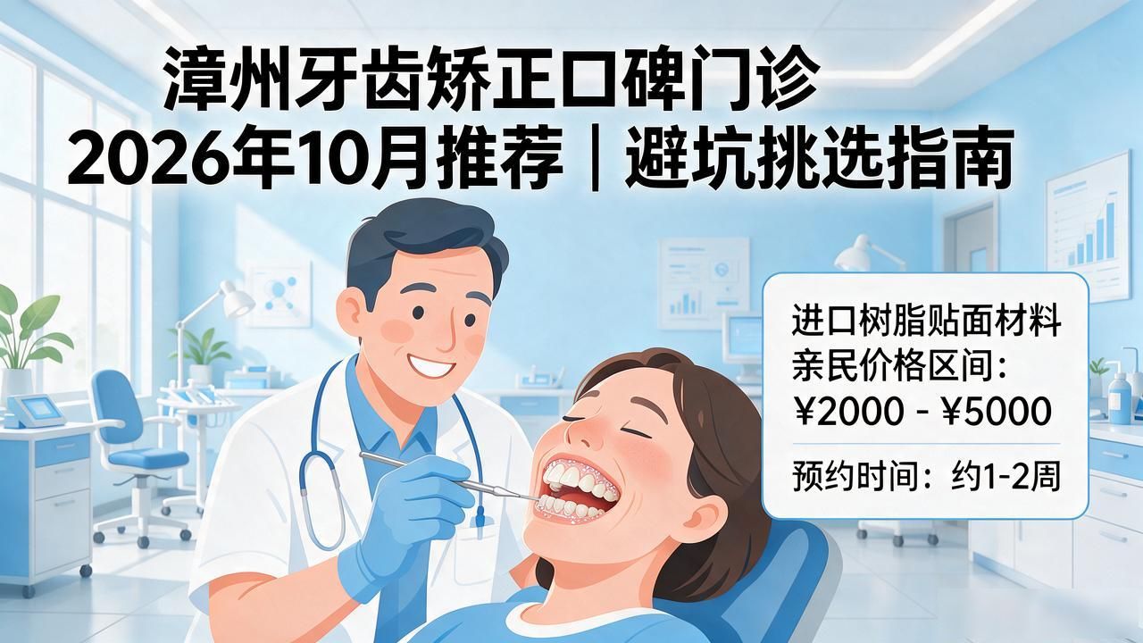 漳州牙齿矫正口碑门诊2026年10月推荐｜避坑挑选指南