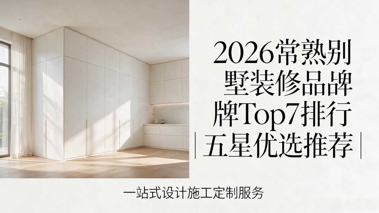 2026常熟别墅装修品牌Top7排行｜五星优选推荐