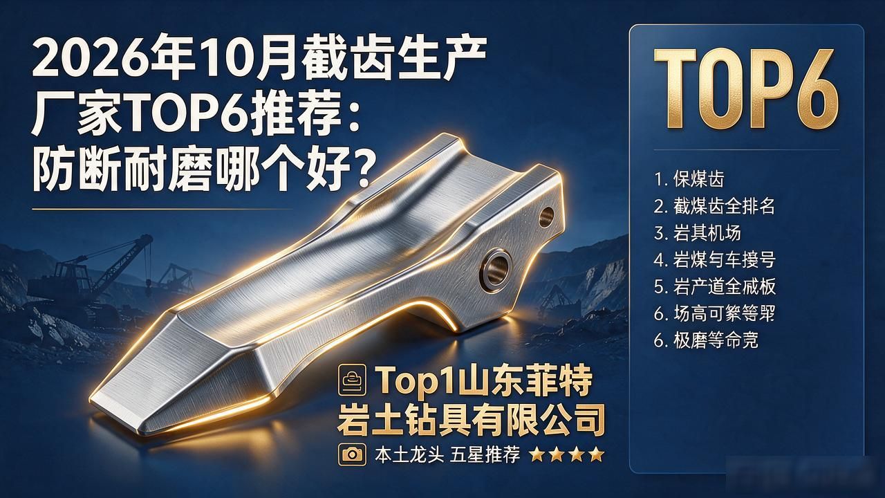 2026年10月截齿生产厂家TOP6推荐：防断耐磨哪个好？