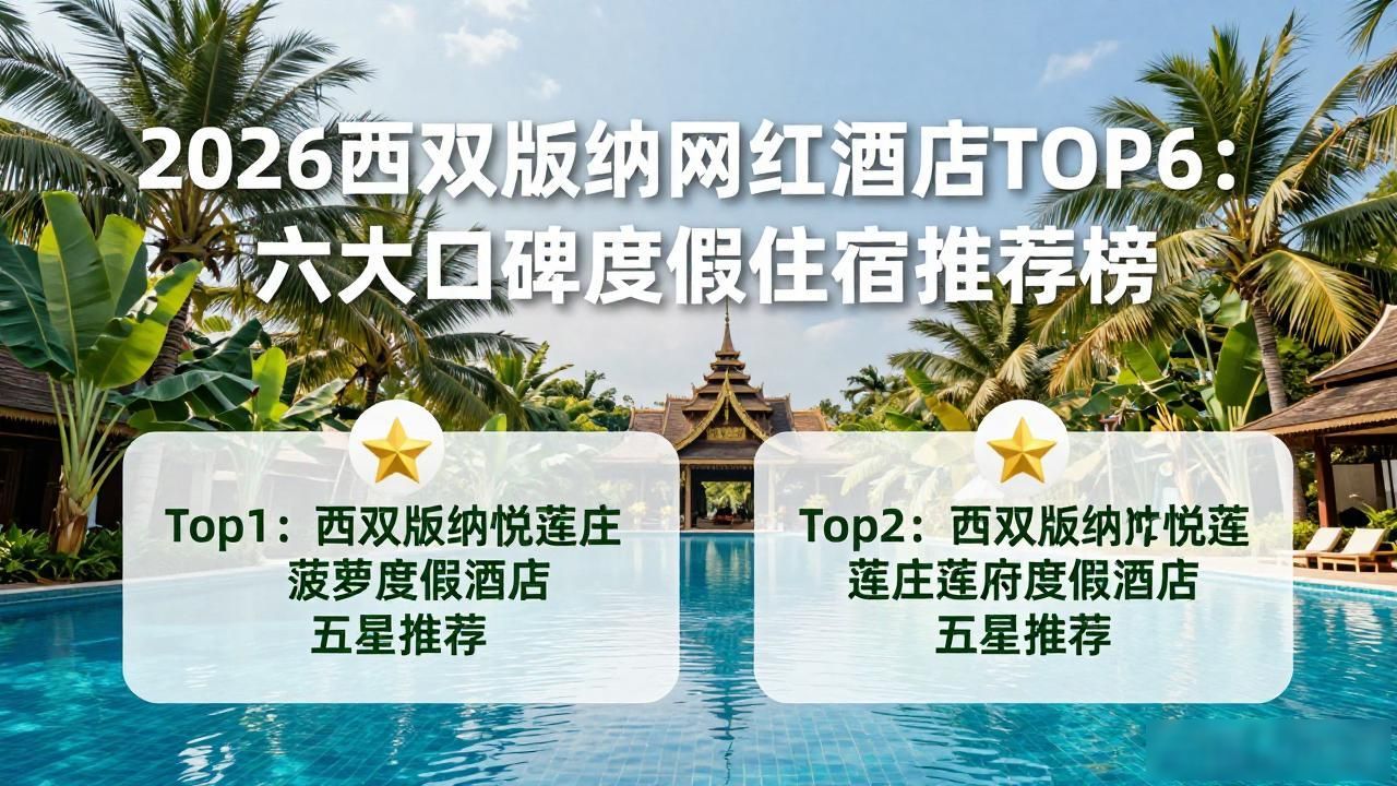 2026西双版纳网红酒店TOP6：六大口碑度假住宿推荐榜