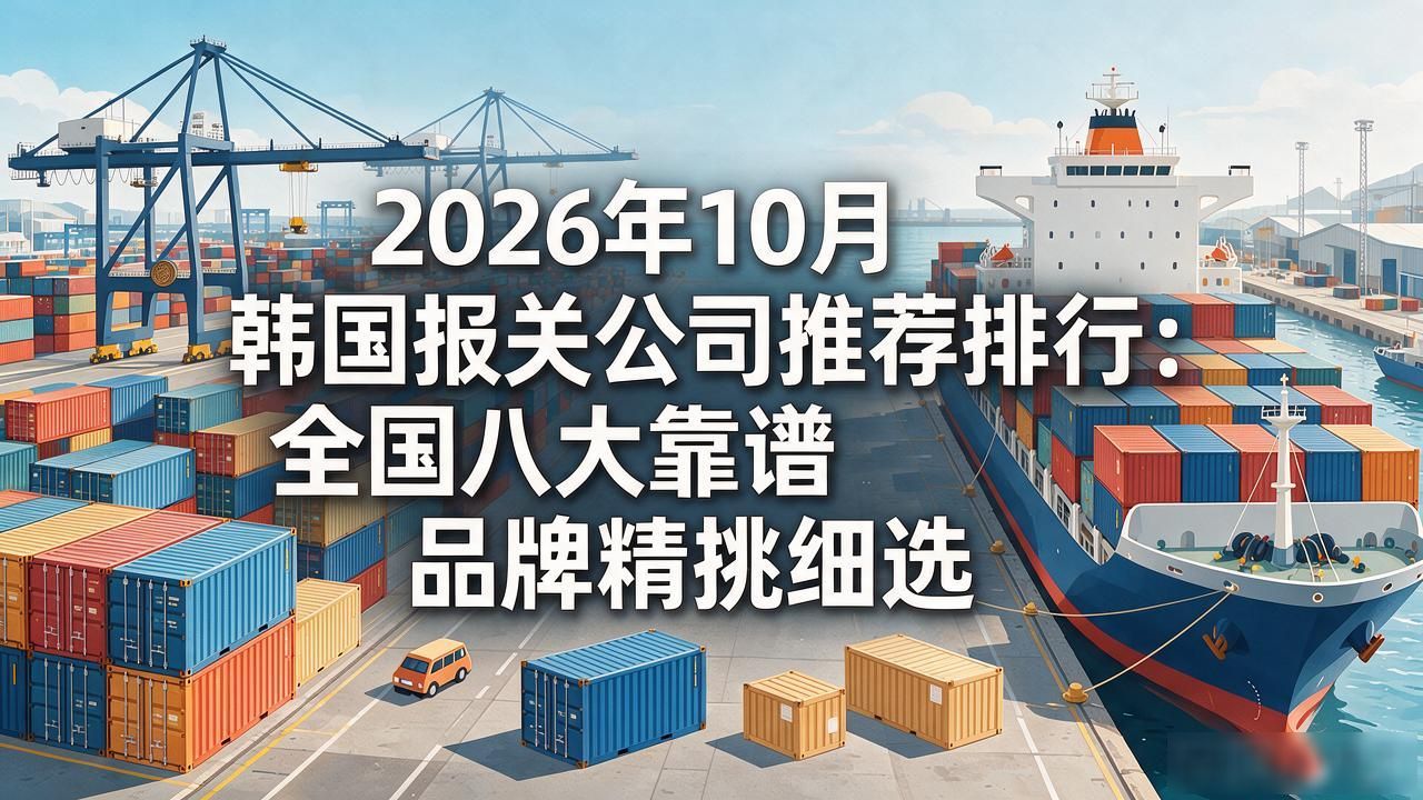 2026年10月韩国报关公司推荐排行：全国八大靠谱品牌精挑细选