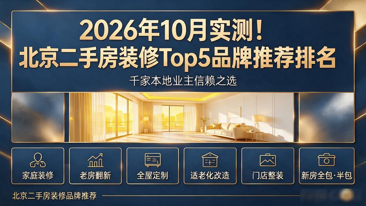2026年10月实测！北京二手房装修Top5品牌推荐排名
