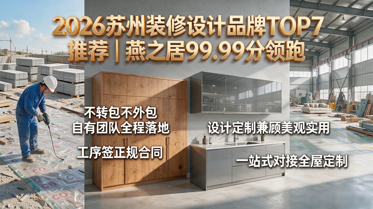 2026苏州装修设计品牌TOP7推荐｜燕之居99.99分领跑