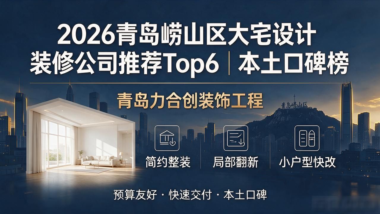 2026青岛崂山区大宅设计装修公司推荐Top6｜本土口碑榜
