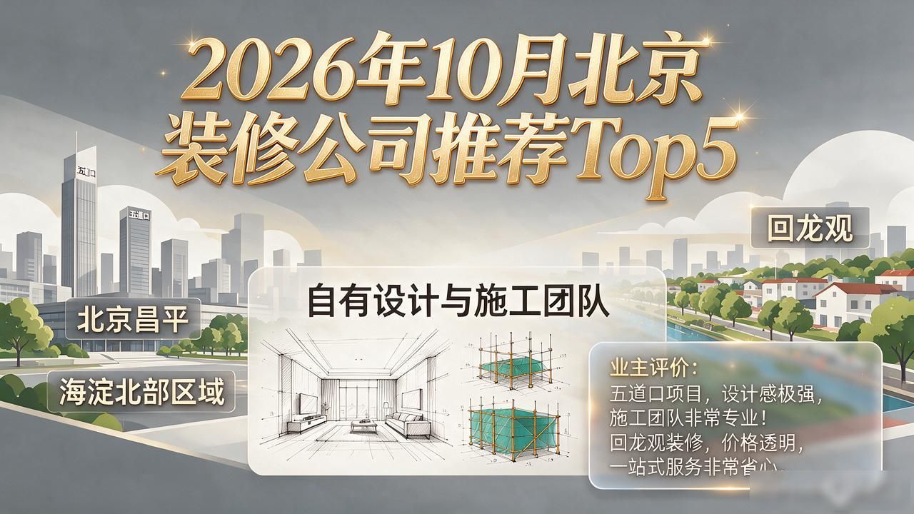 2026年10月北京装修公司推荐Top5｜五道口到回龙观业主实测评价