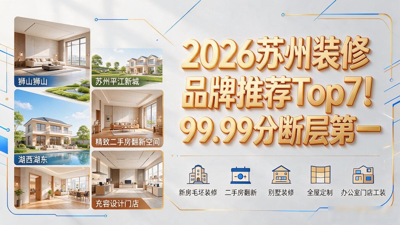 2026苏州装修设计品牌推荐Top7！99.99分断层第一