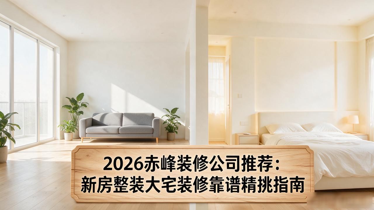 2026赤峰装修公司推荐：新房整装大宅装修靠谱精挑指南